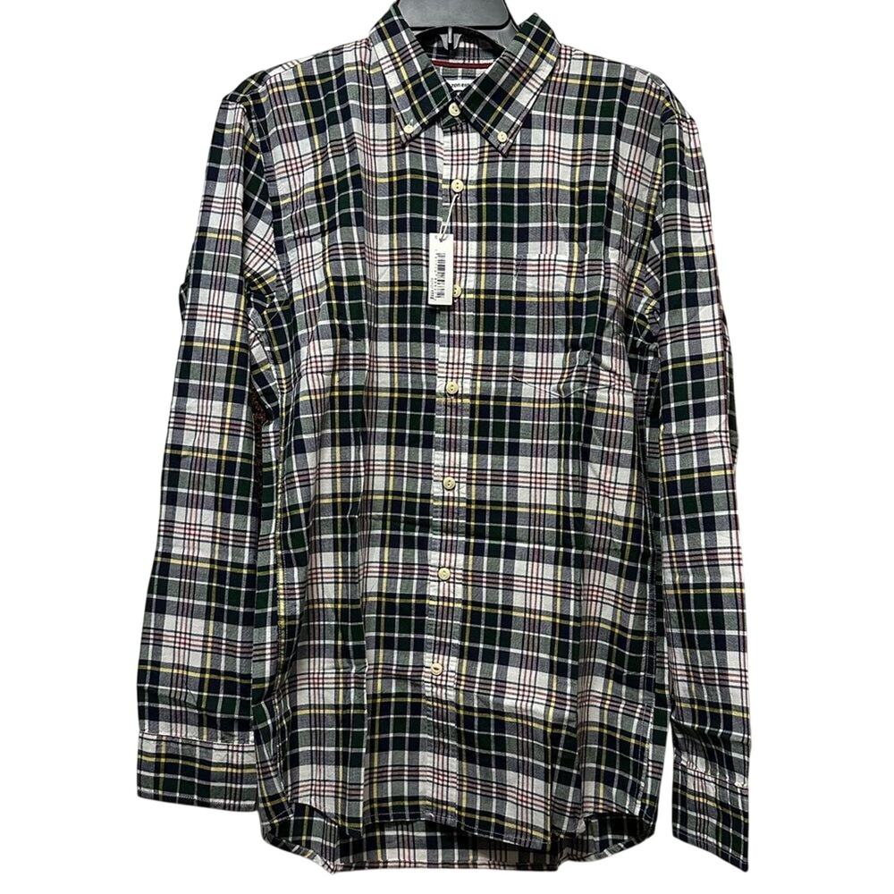 Amazon Essentials Poplin Shirt Size M Long-Sleeve Slim-Fit Stretch (577)
